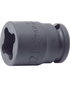 Ko-ken USA 13400-10WN 3/8 Sq. Dr. Socket 10mm 4 point Length 32mm Weld Nut