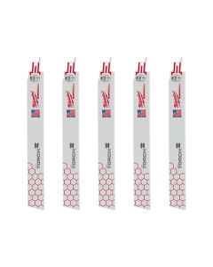 MLW48-00-5788 image(2) - Milwaukee Tool 9" 18 TPI  The Torch SAWZALL Blades (5 Pk)