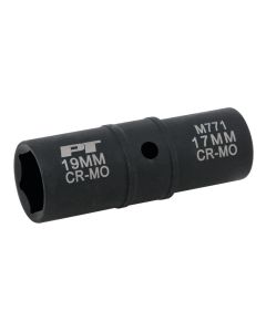 WLMM771 image(0) - Wilmar Corp. / Performance Tool 1/2" Dr. 17/19mm Flip Impact Socket