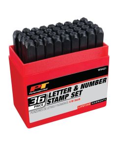 WLMW5421 image(1) - Wilmar Corp. / Performance Tool 1/8" Steel Letter/Number Stamp Set