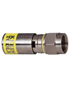 Klein Tools Universal F Compression Connectors RG6/6Q 50-Pack