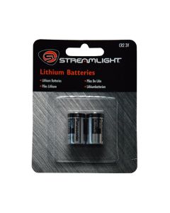 Streamlight CR2 Lithium Batteries - 2pk - Silver