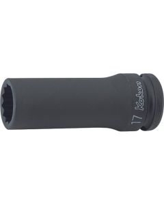 KKN14305M-20 image(0) - Ko-ken USA 14305M-20 1/2 Sq. Dr. Socket 20mm 12 point Length 80mm