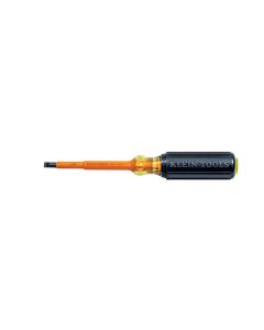 KLE6023 image(0) - Klein Tools 7/32-Inch Keystone Screwdriver, 3-Inch Round Shank