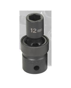 GRE2012UM image(1) - Grey Pneumatic 1/2" Drive x 12mm Standard Universal Socket