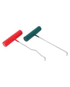 AES Industries 9317 2-Piece Pull Rod Set, Vinyl Grip, Green/Red