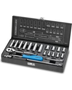CHA34212 image(0) - Channellock 21-PC 1/4" DR METRIC SET