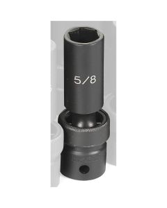 Grey Pneumatic SOC 5/8 1/2D IMP UNIV 6PT DP BLK