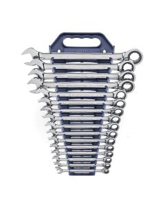 KDT9416 image(1) - GearWrench 16 Piece 72-Tooth 12 Point Ratcheting Combination Metric Wrench Set