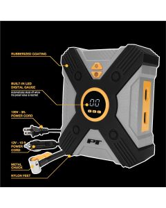 Wilmar Corp. / Performance Tool AC/DC Powered Tire Inflator w/Auto-Stop