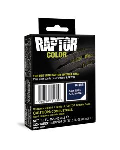 UPO4861 image(0) - U Pol Products RAPTOR UP4861 Raptor Color, 1.5 fl-oz Pouch, Navy Blue, 3:1 Mixing, 30 sq-ft Coverage