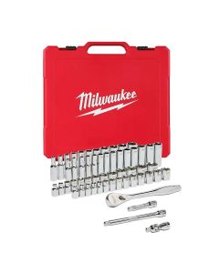 MLW48-22-9008 image(3) - Milwaukee Tool 3/8" Drive 56pc Ratchet & Socket Set - SAE & Metric