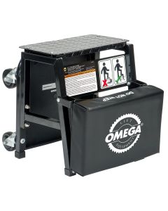 Omega 2-n-1 mechanics creeper seat/step stool