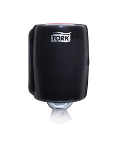 TOR659028A image(0) - Tork Molnlycke 659028 Dispenser, 9.1 in L x 14 in H x 9.8 in W, Plastic, Red/Smoke