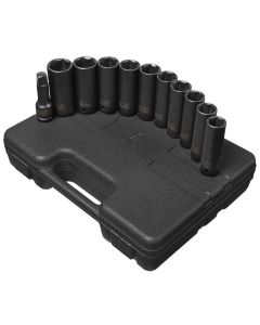 SUN2611 image(1) - SUNEX 11 PC. EXTRA DEEP SAE/METRIC SKT SET