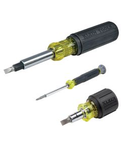 KLE85445 image(0) - Klein Tools Screwdriver Set, Slotted, Phillips and Square, 5-Piece