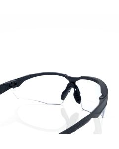JCK45002 image(1) - Jackson Safety Safety Glasses - HyperGuard H-Series - Clear 1.5 Readers Lens - Black Half Frame - STA-CLEAR Anti-Fog