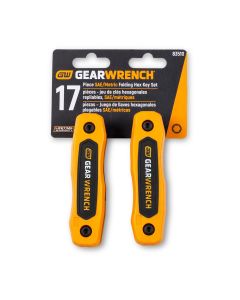 KDT83510 image(1) - GearWrench 17 Piece SAE/Metric Folding Hex Key Set