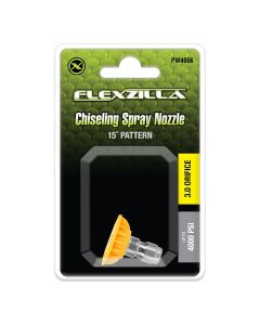 LEGPW4006 image(0) - Flexzilla Pressure Washer Quick-Connect Wash Spray Nozzle, 1/4", 40&deg;, White, Stainless Steel/Plastic