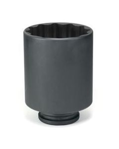 GRE6275MD image(0) - Grey Pneumatic 1-1/2" Drive x 75mm Deep - 12 Point Socket