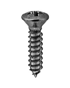AUVECO #8 X 3/4 PHILLIPS OVAL HEAD TAP SCREW CHROME