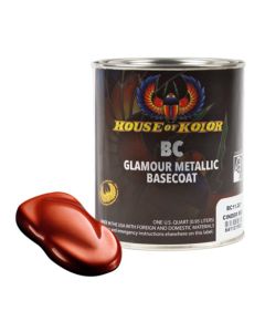 HOKC2C-BC11-Q01 image(0) - House Of Kolor SHIMRIN C2C-BC11-Q01 C2C Glamour Metallics Series Universal Basecoat, 1 qt Can, Cinder Red