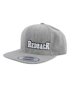 Redback Boots USA Snapback Embroidered Logo Grey Heathered Cap