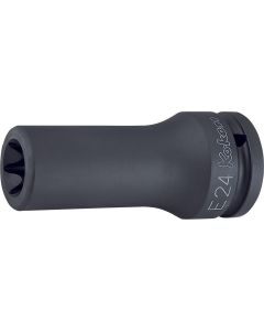 Ko-ken USA 16325-E24 3/4 Sq. Dr. Impact Deep TORX E24 Socket - Length 100mm
