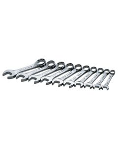 S K Hand Tools 10PC STUBBY METRIC WRENCH SET 10MM-19MM
