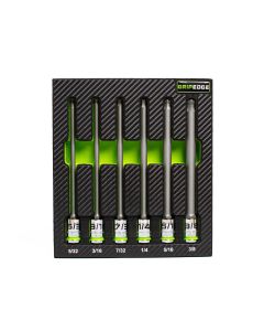 GETBHBS6LS image(1) - Grip Edge Tools 6-PC RPT 3/8 inch Drive Long SAE Ball Hex Driver Set