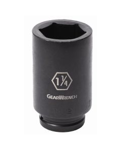 GearWrench 3/4 Inch Drive 6 Point Deep Impact SAE Socket 1-1/4 Inch