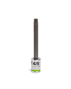 GETSTB45L image(0) - Grip Edge Tools 3/8" Dr RPT Long Star Bit Socket T45