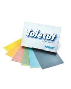 Eagle Abrasives, Inc. KOVAX Tolecut 191-1517 Stickon Sanding Sheet, 70 mm W x 114 mm L, 800 Grit, K-800 Grade, Yellow