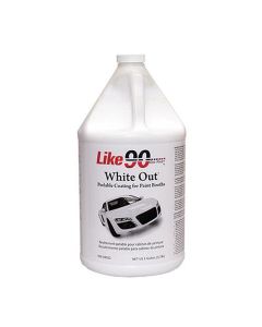 LKE10032 image(0) - Like 90 White Out 10032 Peelable Booth Coating, 1 gal Can, 150 sq-ft/gal Coverage, White