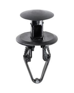 AVC20888 image(0) - AUVECO 20888 Push-Type with Closed End Wheel and Bumper Retainer, 18 mm Dia Head x 20 mm L Stem, Nylon, Black
