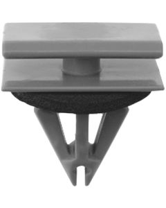 AVC20885 image(0) - AUVECO 20885 Windshield Pillar Molding Clip, (12 x 20 mm Top x 14 x 20 mm Bottom) Head, Nylon, Gray