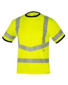 SRWV1059160U-L image(0) - Pioneer Short Sleeve Safety T-Shirt - Men's - Color: Hi-Vis Yellow - ANSI/ISEA 107-2020 Class 3 Type R - Size: Large