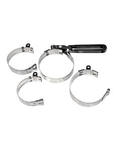 KTI73600 image(1) - K Tool International Oil Filter Strap Wrench 4-in-1 2-3/8 x 4-3/8 Inches