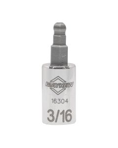 Mayhew Mayhew 3/16-Inch SAE Ball Hex Short Insert Socket Bit, 1/4-Inch Drive