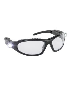 SAS5420 image(1) - SAS Safety LED Inspector High-Impact Glasses w/ Ultra Bright LED Lights