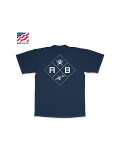 RDBTS5XL image(0) - Redback Boots USA Birdie Navy Blue Short Sleeve X-Large