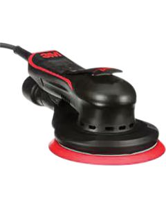 MMM33779 image(0) - 3M Electric Random Orbital Sander 33779, 150 mm (6 in), 5 mm (3/16) Orbit, 120V, Plug Type B, Vacuum-Ready, 1/Case