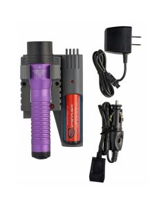 STL74786 image(1) - Streamlight Strion LED HL Rechargeable Flashlight 120V/100V/12V DC PiggyBack - Purple