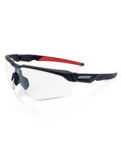 JCK45001 image(0) - Jackson Safety Safety Glasses - HyperGuard H-Series - Clear Lens - Black Half Frame - STA-CLEAR Anti-Fog
