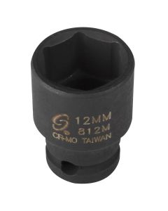 SUNEX SOC 12MM 1/4D IMP 6PT
