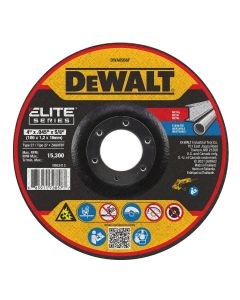 DEWALT ELITE SERIES 4 In x .045 in Ceramic Abrasive Chop / Cut-Off Blade with 5/8 in Arbor For Stainless & Mild Steel Cutting (1 Pack)