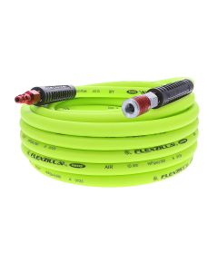 LEGHFZ3835YW2-D image(0) - Legacy Manufacturing Flexzilla 3 Piece Air Hose Kit - 3/8 Inch x 35 Foot with ColorConnex Type D Red Coupler and Plug