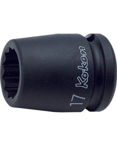KKN14405M-32 image(0) - Ko-ken USA 14405M-32 1/2 Sq. Dr. Socket 32mm 12 point Length 42mm