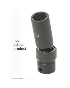 GRE1018UD image(1) - Grey Pneumatic SOC 9/16 3/8D IMP UNIV 6PT DP BLK