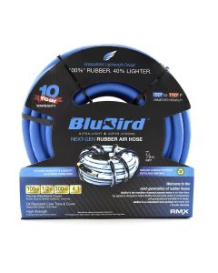 BLBBB12100 image(1) - BluBird Rubber Air Hose Assembly 1/2" x 100'